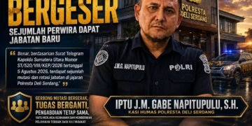 Tiga Kapolsek Polresta Deli Serdang Bergeser, Sejumlah Perwira Dapat Jabatan Baru