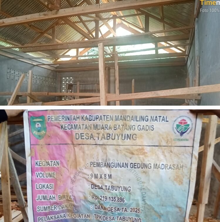 Diduga Dikorupsi, Formabes RI Akan Laporkan Pembangunan Gedung Madrasah Desa Tabuyung ke Polres Madina