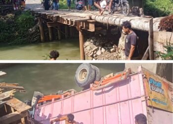 Warga Menagih Janji Pemerintah, Jembatan Sei Musan Batang Serangan Rusak Parah