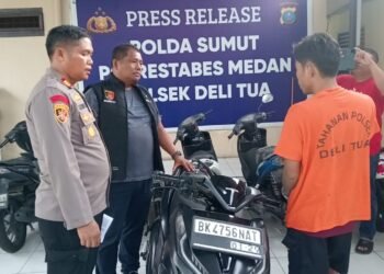 Polsek Delitua Tembak Spesialis Curanmor, Berulang Kali Beraksi di Medan Johor