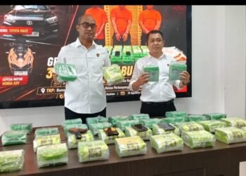 Paman dan Ponakan Kompak Bawa 35 Kg Sabu