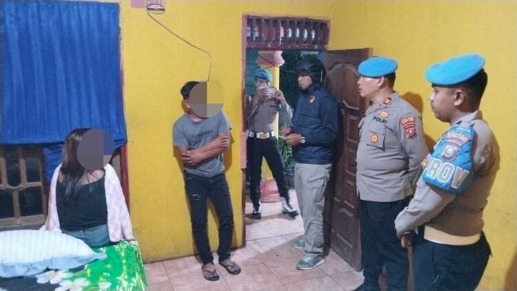 Sat Reskrim dan Si Propam Polres Palas Razian Pekat, Amankan 5 Pasangan Bukan Suami Istri dari Penginapan