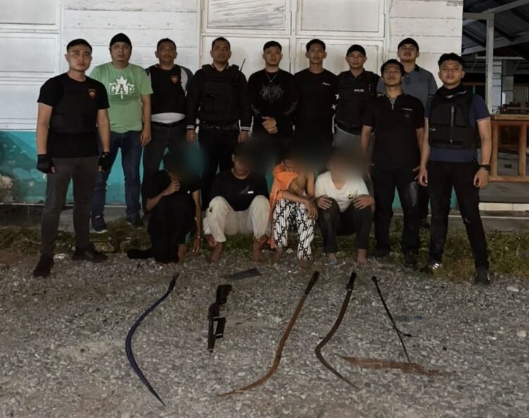 Tawuran Bubar, 4 Anggota Geng Motor di Binjai Ditangkap Polisi
