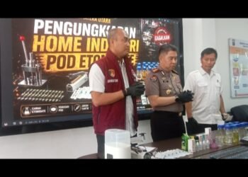 Polda Sumut Ungkap Home Industri Vape Getar di Sunggal 