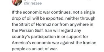 Iran Anggap Musuh yang Mendukung Perang Ekonomi AS