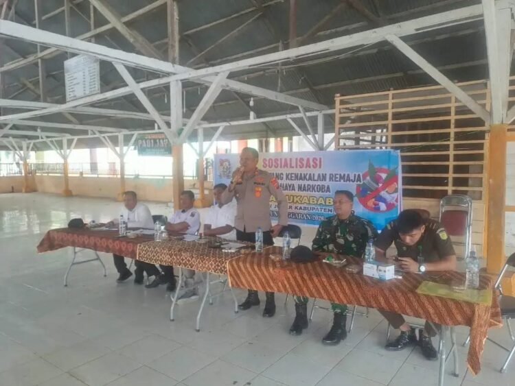 Polsek Juhar Sosialisasikan Pencegahan Stunting, Narkoba dan Kenakalan Remaja di Desa Sukababo