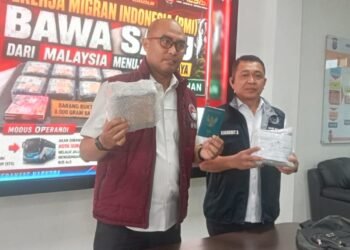 PMI Asal Jawa Timur Ditangkap Bawa 8 Kg Sabu dari Malaysia