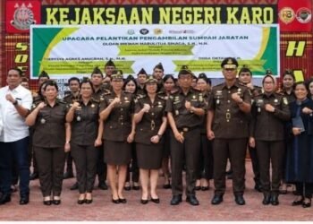 Kajari Karo Lantik Sejumlah Pejabat Baru