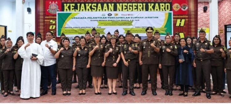 Kajari Karo Lantik Sejumlah Pejabat Baru