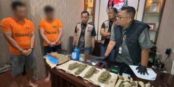 Kos Jadi Tempat Transit Ganja, Sabu, dan PG Disita Polrestabes Medan