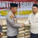 Kapolres Langkat Salurkan Bantuan Material Untuk Pembangunan Mesjid Al- Ikhlas