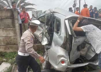 Gerak Cepat Polres Binjai Tangani Kecelakaan KAI Sri Lilawangsa di Jalan Hiu