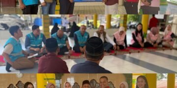 Hadir untuk Masyarakat, PLN Indonesia Power Bantu Perbaikan Plafon Aula Masjid AT-Taqwa Desa Paya Tampak