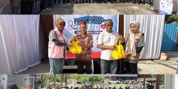 Wujud Kepedulian Sosial, PLN Indonesia Power UBP Pangkalan Susu Salurkan Bantuan Sembako