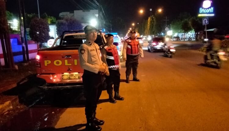 Patroli Malam Polres Langkat, Cegah Kejahatan Jalanan