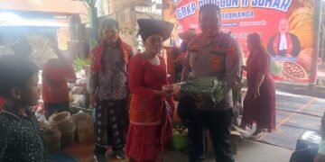 Polsek Juhar Amankan Kegiatan Kerja Rani GBKP Runggun II Juhar