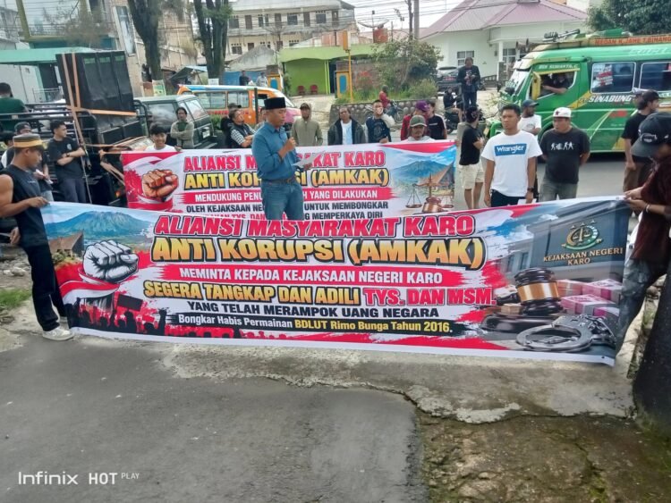 AMKAK Desak Kejari Karo Tetapkan Tersangka BDLUT Desa Rimo Bunga