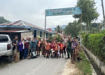 Polsek Juhar Hadiri Kegiatan PKK Desa Pernantin Dalam Persiapan Lomba Desa Percontohan