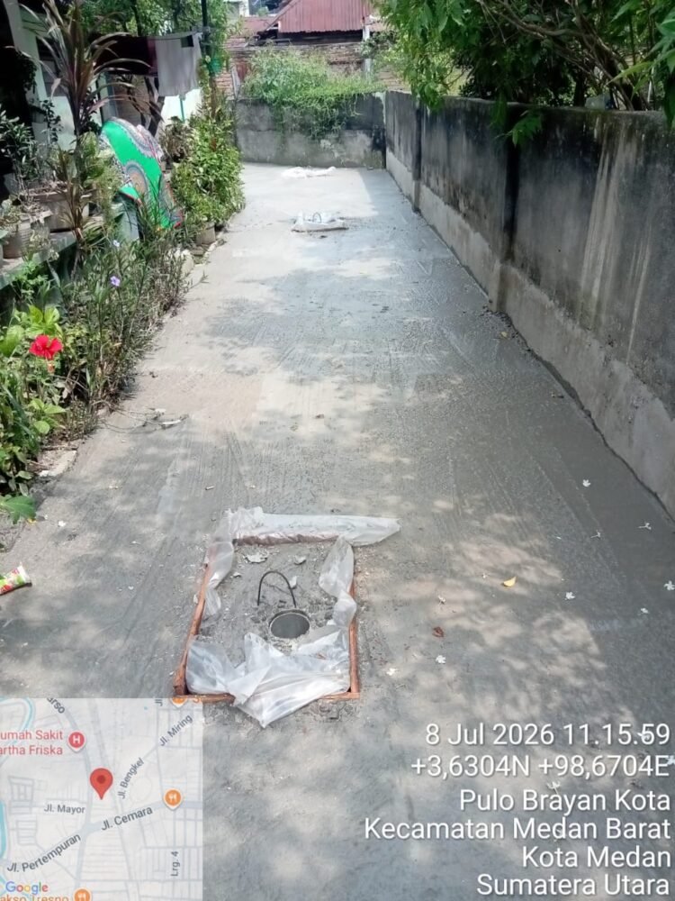 Pemanfaatan Dana Kelurahan Tepat Sasaran, Jalan Gang Keluarga Pulo Brayan Kota Kini Lebih Layak Dilalui