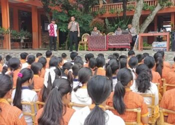 Polres Karo Sosialisasikan Penerimaan Murid Baru SMA Kemala Taruna Bhayangkara Tahun Ajaran 2027/2028