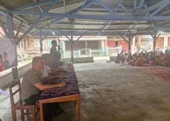 Polsek Laubaleng Bersama Pemerintah Kecamatan Gelar Sosialisasi Pencegahan Stunting di Desa Lau Mulgap