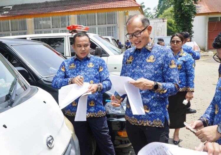 Perkuat Tertib Aset, Pemkab Langkat Periksa 89 Kendaraan Dinkes 