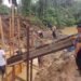 Polsek Salapian Monitoring Jembatan Merah Putih