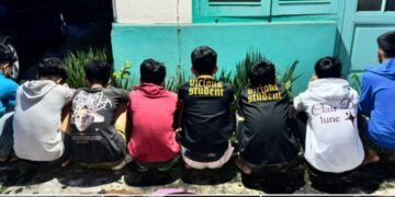Tim Libas Polres Binjai Gagalkan Rencana Tawuran, 9 Remaja Diamankan Bersama Senjata Tajam