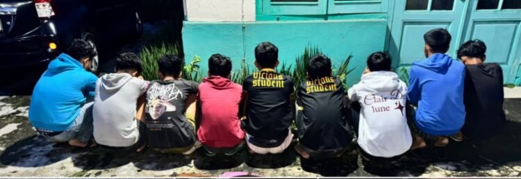 Tim Libas Polres Binjai Gagalkan Rencana Tawuran, 9 Remaja Diamankan Bersama Senjata Tajam