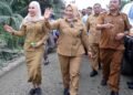 Tinjau Perbaikan Jalan Secanggang, Tiorita Dorong Kelancaran Ekonomi Warga