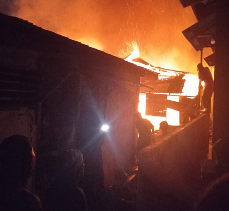 Kebakaran Rumah Semi Permanen di Sigiring-Giring, Kerugian Ditaksir Rp85 Juta
