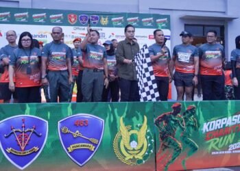 Rico Waas Lepas Ribuan Peserta Korpasgat Charity Run 2026