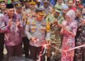 Kapolres Langkat Resmikan Jembatan Merah Putih di Alur Cempedak, Akses Antar Dusun Kembali Terhubung