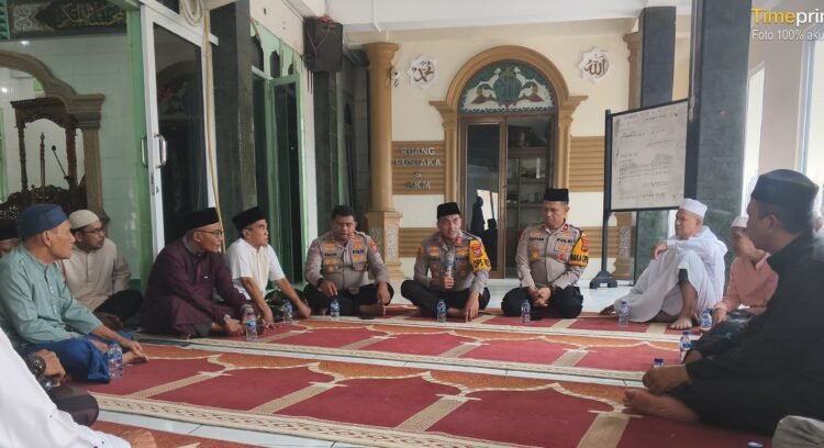 Kapolres Binjai Laksanakan Jumat Keliling, Sampaikan Himbauan Kamtibmas di Masjid Al-Muhajirin