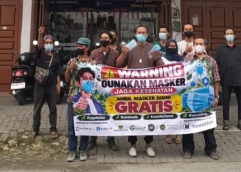 Asap Karhutla Selimuti Medan, Mawaddah Group ‘Gercep’ Bagikan Ribuan Masker 
