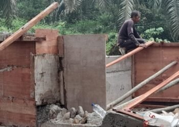 Kodim 0212/TS Bangun Jembatan Beton Hasahatan II, Progres Capai 59 Persen