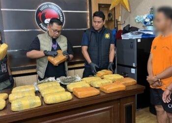 Polrestabes Medan Gerebek Gudang Penyimpanan 18 Kg Ganja