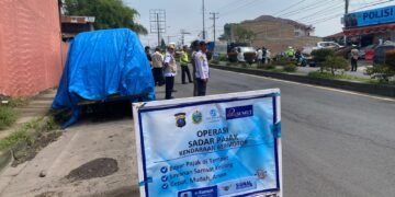 Satlantas Polres Karo Gelar Razia Gabungan Operasi Sadar Pajak Kendaraan Bermotor
