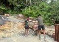 Kodim 0205/TK Bangun Jembatan Beton di Karo, Progres Capai 60 Persen