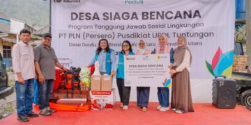 PLN Pusdiklat UPDL Tuntungan Hadirkan Desa Siaga Bencana di Desa Daulu Karo